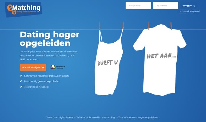 website van e-matching