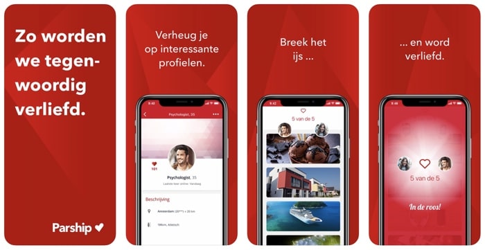parship app screenshots iOS