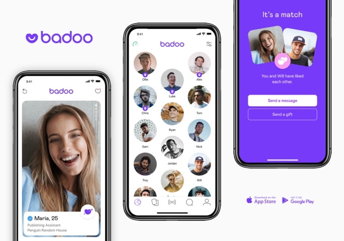 screenshots badoo app