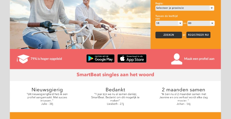 SmartBeatDating.nl website
